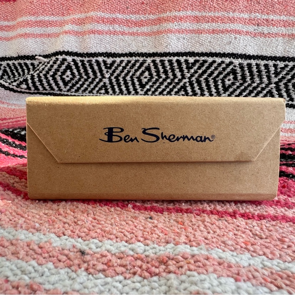Ben Sherman Kraft Brown Eyewear Glasses Sunglasses Case with Black Logo